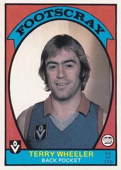 1978 Scanlens VFL #65 Terry Wheeler Front